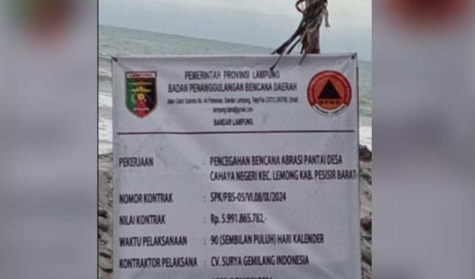 Proyek siluman Habiskan Milyaran Rupiah di Pekon Cahaya Negeri Diduga Kangkangi Aturan Kontrak Kerja