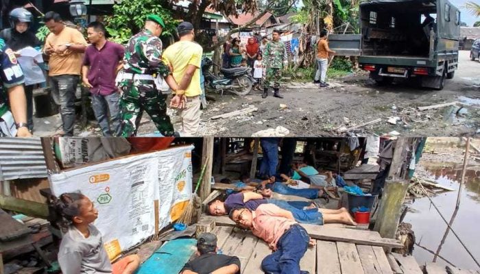 Kodim 0208/Asahan Gerebek Tempat Jualan Narkoba di Warung Desa Sei Jawi Jawi