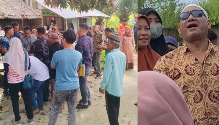 PN Kisaran Gelar Sidang Lapangan Perkara Sengketa Lahan, M.Yahya Sebagai Tergugat Dikawal Orang Terdekat Terlihat Cekcok Dengan Warga di Lokasi
