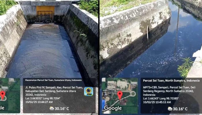 Diduga Limbah B3 Cemari Air di Drainase Jalan Pulau Pini II KIM 2, PT KIM Janji Telusuri, Kapolres Belawan : Kami Cek Pak