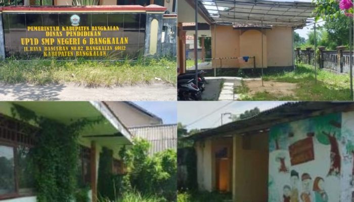 Miris !!! Bangunan di UPTD SMP Negeri 06 Bangkalan Sangat Memprihatinkan