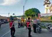 Polres Pakpak Bharat Dalam Ops Keselamatan Toba 2025 H+11 Tindak Tegas Pelanggar Rambu dan Tidak Pakai Helm SNI