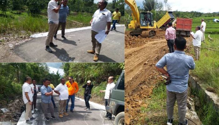 Komisi II DPRD Kabupaten Pakpak Bharat Cek Pembangunan Pekerjaan Jalan Ulu Merah, Kuta Ujung dan Lae Mbulan