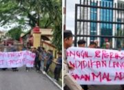 Suarakan Soal Terbitnya SPT PLH Kepsek di Langkat Diduga Jadi Ajang Pungli, Mahasiswa Unras Didepan Kantor polda & kejatisu Suarakan 