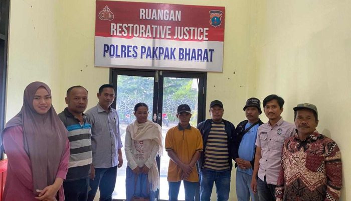 Sat Reskrim Polres Pakpak Bharat Lakukan Restorative Justice Dalam Perkara KDRT