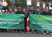 Berbagai Elemen Masyarakat Wonosobo Dukung Pengesahan UU TNI Yang Baru