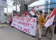 PMI-Su Gelar Unras Minta Kajatisu Kawal penggunaan APBD Labuhanbatu