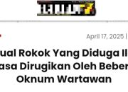 Pemberitaan Salah Satu Media Online Soal Penjual Rokok Diduga Ilegal Dirugikan Oknum Wartawan Menuai Sorotan
