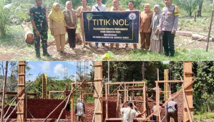 Pemdes Kelindang Melaksanakan Titik Nol Pembagunan Anggaran Tahun 2025
