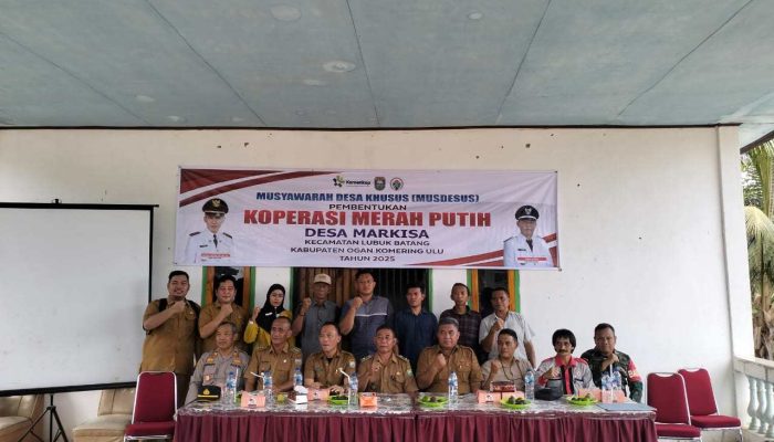 Pemdes Markisah Gelar Musdeus Pembentukan Koperasi Desa Merah Putih