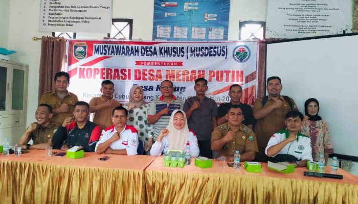 Pemdes Kurup Gelar Musdeus Pembentukan Koperasi Desa Merah Putih