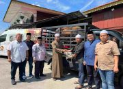 H. Sugiat Santoso Kurban Sapi di Persulukan Besilam Kab. Langkat