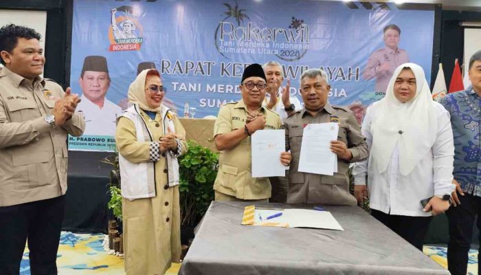Tani Merdeka Indonesia Sumut Jalin Sinergi Strategis dengan Partai Gerindra Sumut