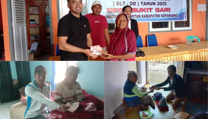 Pemdes Bukit Sari Salurkan BLT-DD Tahap 1 Kepada 17 KPM