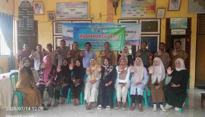 Pemdes Temdak Gelar Musyawarah Rembuk Stunting