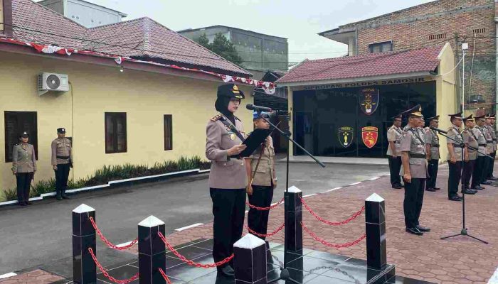 Polres Samosir Gelar Upacara Peringatan Hari Juang Polri