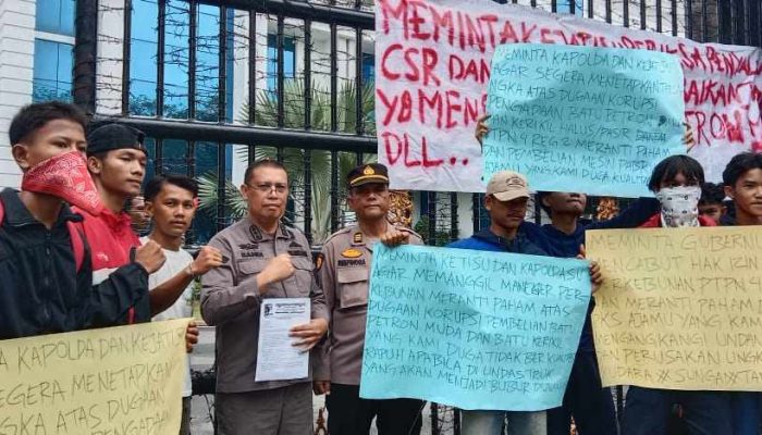 Demo di Kejatisu, MPP Pertanyakan Tindaklanjut Laporan Dugaan Korupsi di PTPN IV Regional II