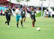 Semarak Harlah Kejaksaan RI ke 80, Tim Kejatisu Menangkan Laga Persahabatan Dengan Wartawan 2-1