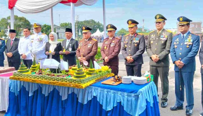 Kejati Sumut Gelar Upacara Harlah Kejaksaan RI ke 80 di Lapangan Lanud Soewondo Medan