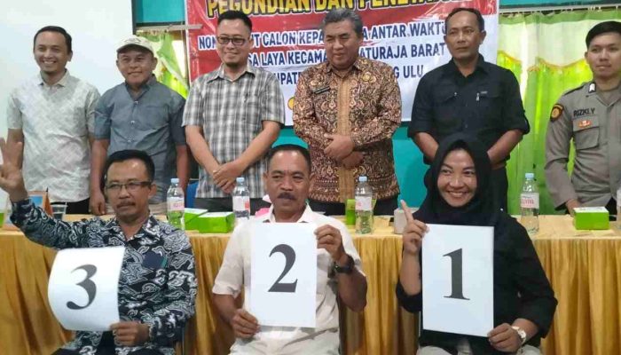 Pengundian dan Penetapan Nomor Urut Calon PAW Kades Laye Digelar
