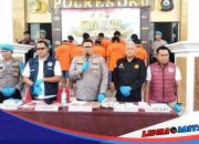 Polres OKU Pamerkan Puluhan Pelaku Narkoba Hasil Tangkapan 3 Bulan Terakhir