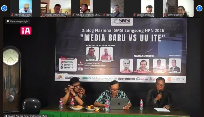 Dialog Nasional SMSI, Kapuspenkum Kejagung RI : Literasi Hukum dan Etika Digital Demi Kebebasan Berekpresi