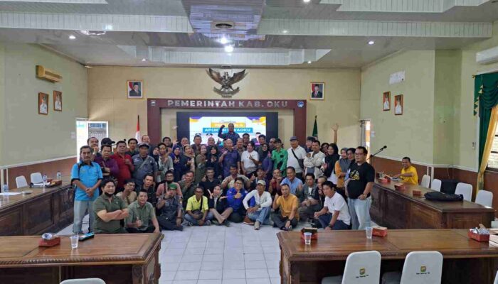 Dinas Kominfo Sosialisasi Bersama Jurnalis Media di Kabupaten OKU Tentang Aplikasi SIWAOKU