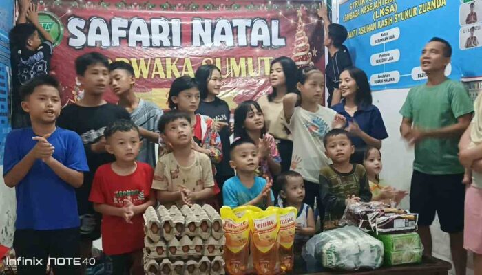 ‎Sambut Nataru, Forwaka Sumut Gelar Safari Natal di Panti Asuhan