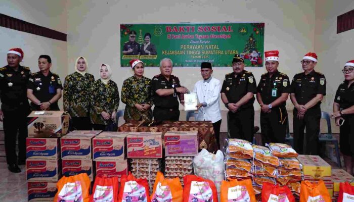 Sambut Natal 2025, Kejati Sumut Berikan Bantuan di Tiga Lokasi Secara Serentak