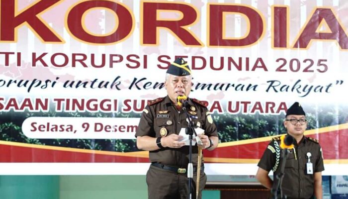 Peringati Hakordia 2025, Kajati Sumut Sampaikan Amanat Jaksa Agung RI