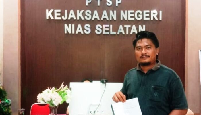 Ketua DPW Sumut LGS Laporkan Dugaan Korupsi Dana Desa Lasondre dan Rapa-Rapa Melayu di Kejari Nias Selatan