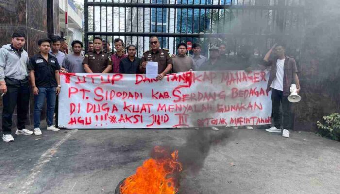 BAMPERSU Kembali Geruduk Kejatisu Minta Usut Dugaan Alih Fungsi Lahan Ilegal PT Sidojadi di Sergai