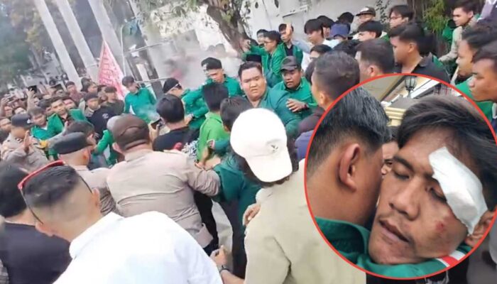 Unjuk Rasa HIMMAH di Polrestabes Medan Berakhir Ricuh, Dua Mahasiswa Jadi Korban 