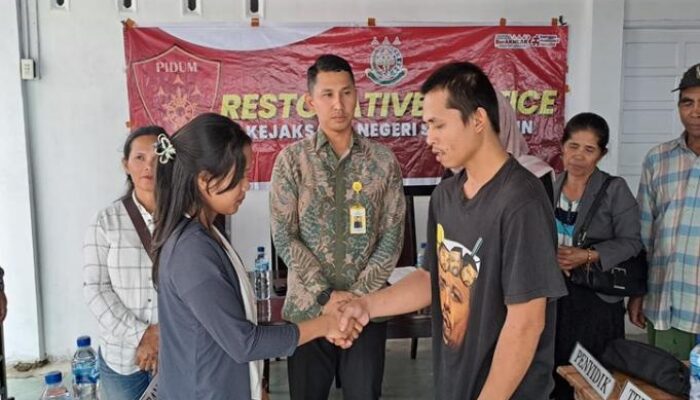 Aniaya Pacar Hingga Berujung Proses Hukum, Dengan Pendekatan Keadilan Restoratif di Kejaksaan, Sepasang Kekasih di Simalungun Kembali Merajut Cinta