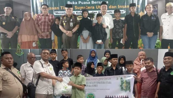 Forwaka Sumut Gelar Safari Ramadhan Dengan Menyantuni Anak Yatim Piatu di Kejati Sumut