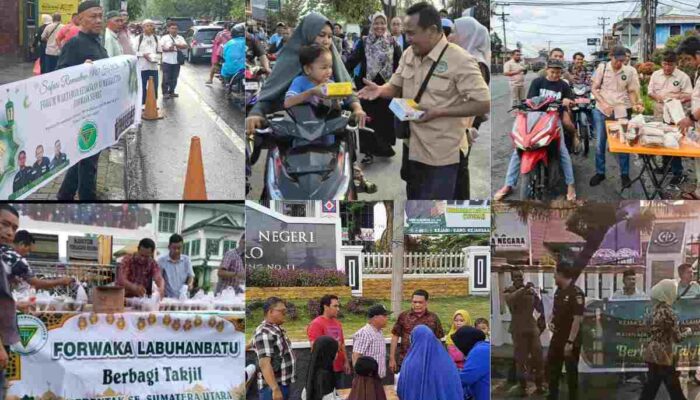 Semarak Ramadhan 1447 H, Forwaka Sumut dan Daerah Gelar Bagi Takjil Serentak ke Pengguna Jalan
