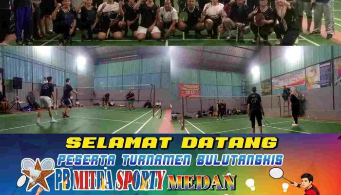 Turnamen Badminton PB Mitra Sporty Resmi Dibuka Dispora Medan dan Camat Medan Marelan