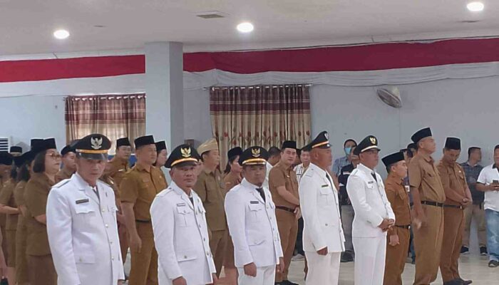 Bupati Nisel Lantik 111 Pejabat, Termasuk Damai Jaya Laia Sebagai Sekretaris BPKPAD Nisel 