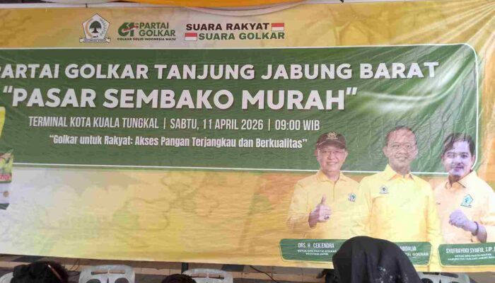 Partai Golkar Gelar Pasar Murah Untuk Masyarakat Tanjung Jabung Barat