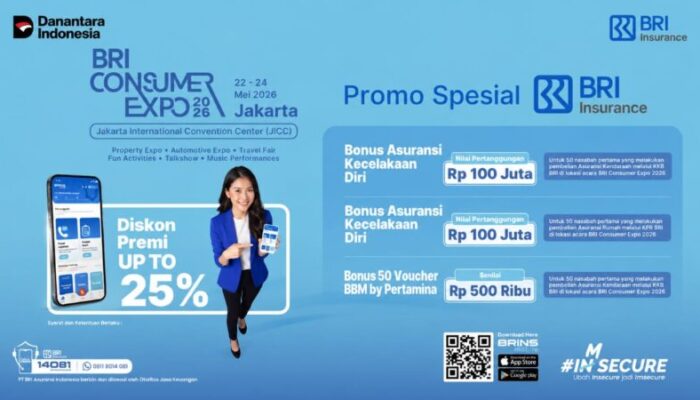 BRI Insurance Tebar Promo Spesial di Event BRI Consumer Expo 2026 di JICC