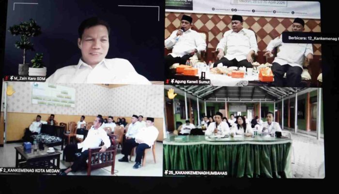 Kabiro SDM dan Perencanaan Kemenag RI Sampaikan Penguatan Kapasitas di Raker Kanwil Kemenag Sumut