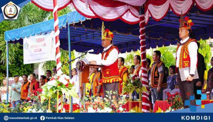 Wakil Bupati Nias Selatan Pimpin Upacara Hardiknas ke 67