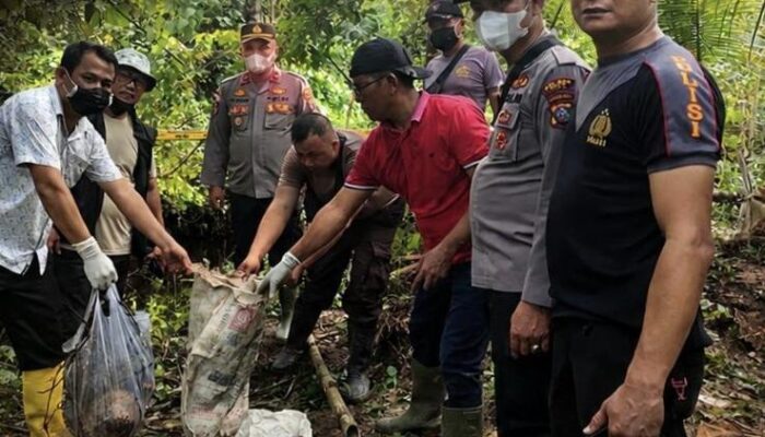 Polsek Lahewa Temukan Tengkorak Manusia di Aliran Sungai Batoto