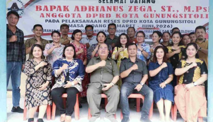 Ketua DPRD Gunungsitoli Gelar Reses Masa Sidang II Tahun 2026