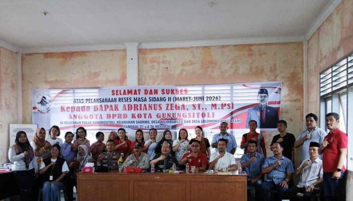 Hari Kedua Reses, Ketua DPRD Gunungsitoli Serap Keluhan Masyarakat di Kelurahan Saombo