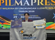 Perjalanan Mahasiswa BINUS University dalam Meraih Juara 3 Pilmapres LLDIKTI Wilayah III