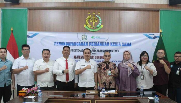 Perkuat Perlindungan Pekerja, Kejari Gunungsitoli dan BPJS Ketenagakerjaan Teken MoU