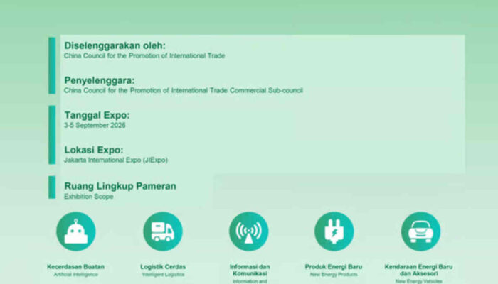Pameran Kerja Sama Sustainability (Green) dan Inovatif China-Indonesia 2026 Segera Hadir