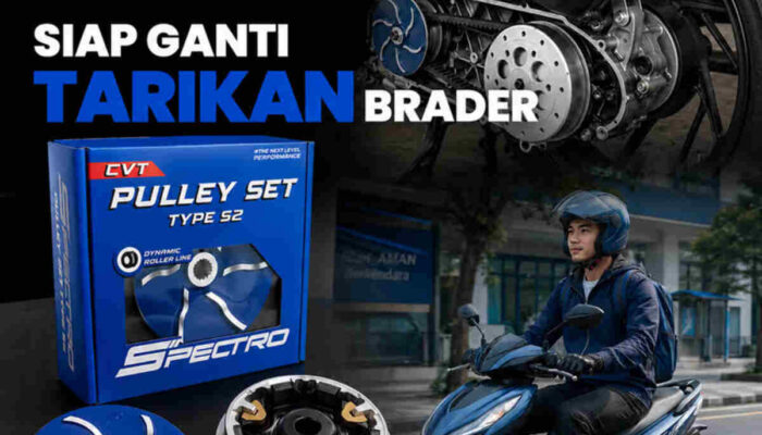SPECTRO Hadirkan Pulley Set Type S2 untuk Akselerasi Motor Matic Lebih Responsif
