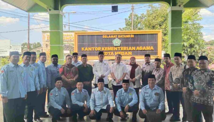 Kemenag Medan Bersama BPN Kota Medan Jalin Sinergitas, Percepat Sertifikasi Wakaf